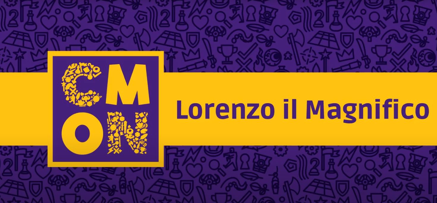 A purple and yellow banner with the letters m n l o r